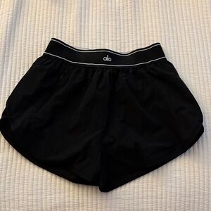 ALO Black Match Point Shorts